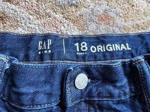 GAP Kids 18 Husky Original Fleece-Lined Straight Leg Jeans